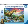 Puzzle Ravensburger La era de los dinosaurios 100 Piezas XXL 106653