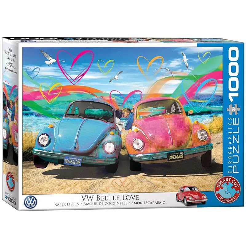 Puzzle Eurographics 1000 piezas VW amor escarabajo 6000-5525