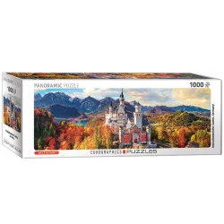 Puzzle Eurographics Panoramico 1000 piezas Castillo de Neuschwanstein en otoño 6010-5444