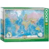 Puzzle Eurographics 2000 piezas Mapa del mundo 8220-0557