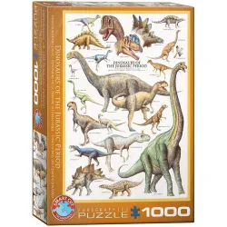 Puzzle Eurographics 1000 piezas Dinosaurios del periodo Jurásico 6000-0099