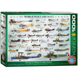 Puzzle Eurographics 1000 piezas Aviones de combate de la 1ª Guerra Mundial 6000-0087