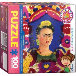 Puzzle Eurographics Kids 100 piezas Autoretrato Frida 6100-5425