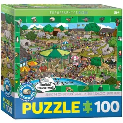 Puzzle Eurographics Kids 100 piezas Un día en el zoo 6100-0542