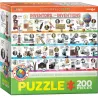 Puzzle Eurographics Kids 200 piezas Inventos y sus inventores 6200-0724