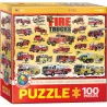 Puzzle Eurographics Kids 100 piezas Camiones de bomberos 6100-0239