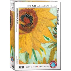 Puzzle Eurographics 1000 piezas Los girasoles (detalle) Van Gogh 6000-5429