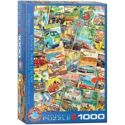 Puzzle Eurographics 1000 piezas Publicidades vintage de viaje 6000-5628