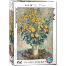 Puzzle Eurographics 1000 piezas Jerusalem Artichoke Flowers, Monet 6000-0319