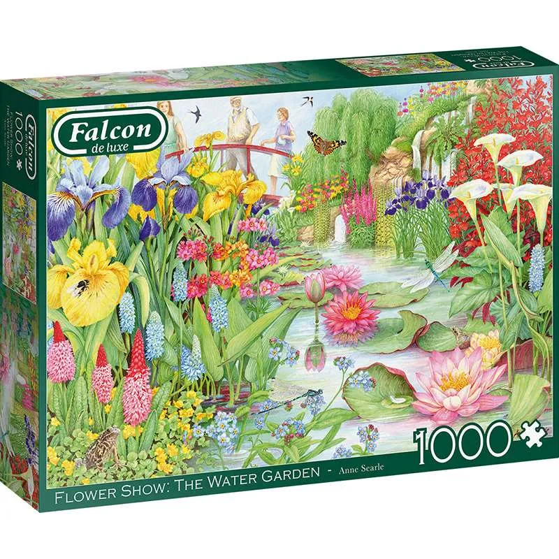 Puzzle Falcon 1000 piezas Exposición de flores: jardín acuático 11282