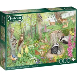 Puzzle Falcon 1000 piezas Vida salvaje del bosque 11322