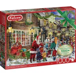 Puzzle Falcon 2x1000 piezas Cartas para Santa 11343