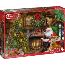 Puzzle Falcon 500 piezas Santa en el árbol de navidad 11311