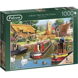 Puzzle Falcon 1000 piezas Canal concurrido 11107