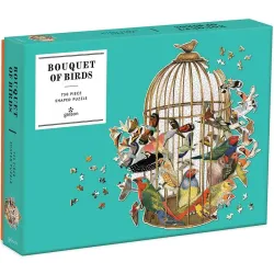 Puzzle Galison con forma Bouquet of Birds de 750 piezas