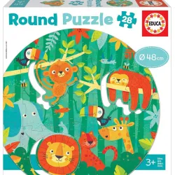 Educa puzzle Round 28 piezas La selva 18906