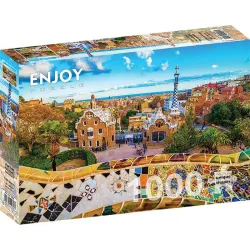 Puzzle Enjoy puzzle de 1000 piezas Vistas del Parque Güel, Barcelona 1056