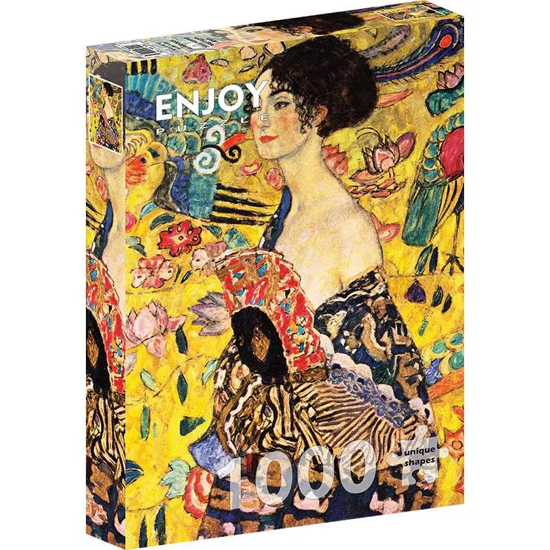 Puzzle Enjoy puzzle de 1000 piezas Mujer con abanico, Klimt 1128