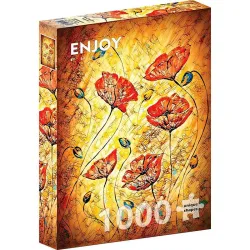 Puzzle Enjoy puzzle de 1000 piezas Cuadro amapolas rojas 1380
