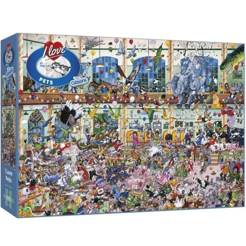Puzzle Gibsons 1000 piezas i Love animales G514