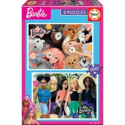 Educa puzzle 2x100. Barbie 19300