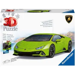 Puzzle Ravensburger Lamborghini Huracan EVO Verde 3D 108 Piezas 112999
