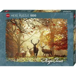 Puzzle Heye 1000 piezas Bosques Mágicos, Ciervos 29805