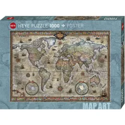 Puzzle Heye 1000 piezas Mundo retro 29871