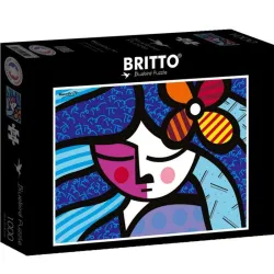 Bluebird Puzzle Chica con flores, Britto de 1000 piezas 90019