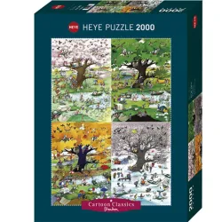 Puzzle Heye 2000 piezas Cartoon Classics Cuatro estaciones 29873