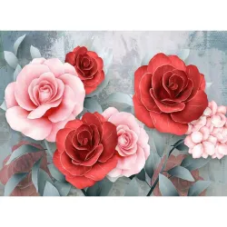 Puzzles Rosas rosadas y rojas de 1000 piezas 41150