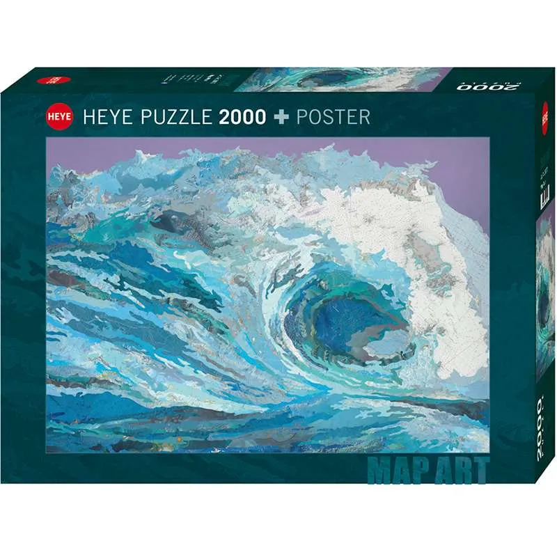 Puzzle Heye 2000 piezas Map Art La ola 29872