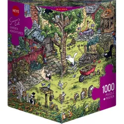Puzzle Heye 1000 piezas Triangulares Jardín de aventuras 29933