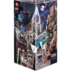 Puzzle Heye 2000 piezas Triangular Castillo del horror 26127