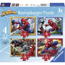 Puzzle Ravensburger Progresivo Spiderman 12-16-20-24 piezas 069156