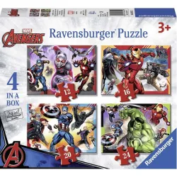 Puzzle Ravensburger Progresivo Los Vengadores 12-16-20-24 piezas 069422