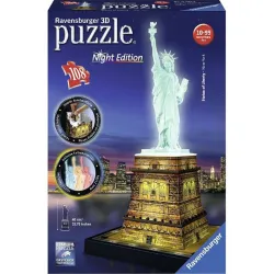 Puzzle Ravensburger Night Edition Estatua de la Libertad 3D 108 piezas 125968