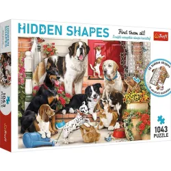 Puzzle Trefl 1043 piezas Hidden Shapes Perros divertidos 10675