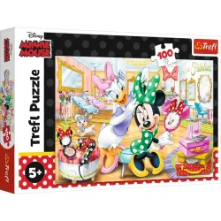 Puzzle Trefl 100 piezas Minnie en el salón de belleza 16387