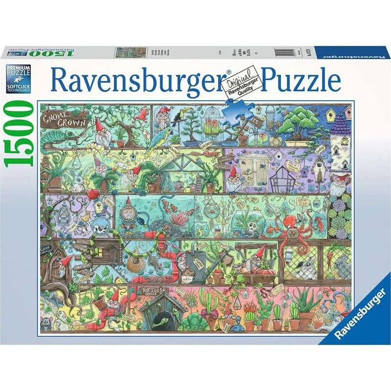 Ravensburger puzzle 1500 Gnomo en el estante 167128