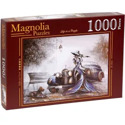 Puzzle Magnolia 1000 piezas Mujer en azul 2318