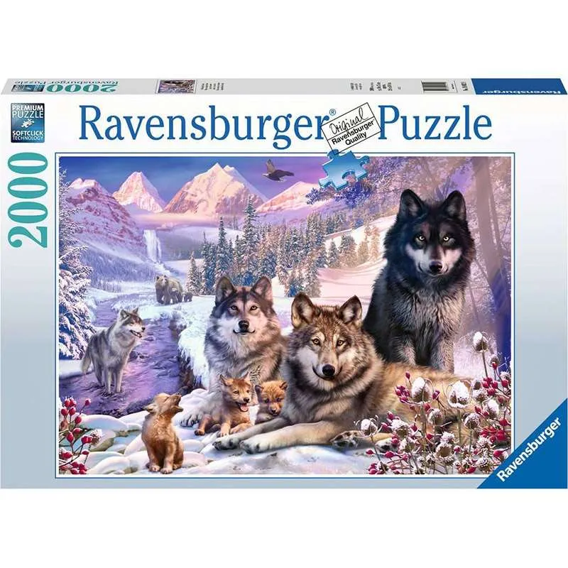 Ravensburger puzzle 2000 piezas Lobos en la nieve 160129