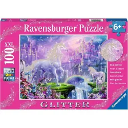 Ravensburger puzzle 100 piezas XXL Glitter Reino de unicornios 129072