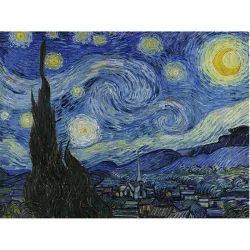 Puzzle madera SPuzzles 500 piezas Noche estrellada, Van Gogh