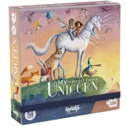 Puzzle Londji 100 piezas Pocket My Unicorn