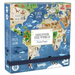 Puzzle Londji 100 piezas Pocket Discover the world