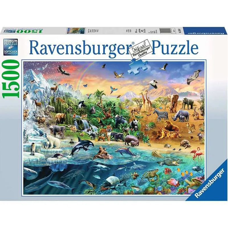 Puzzle Ravensburger Mundo Salvaje de 1500 Piezas