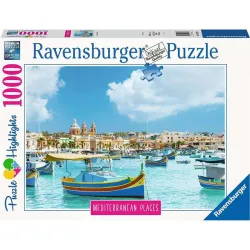 Puzzle Ravensburger Malta Mediterránea de 1000 Piezas