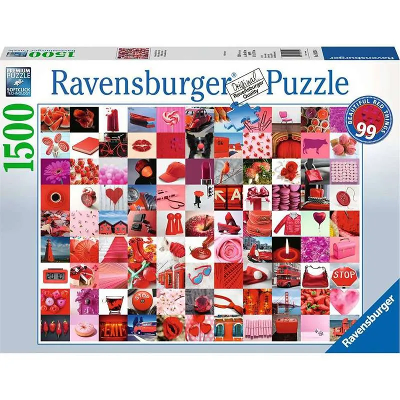 Ravensburger puzzle 1500 piezas 99 cosas bellas rojas 162154