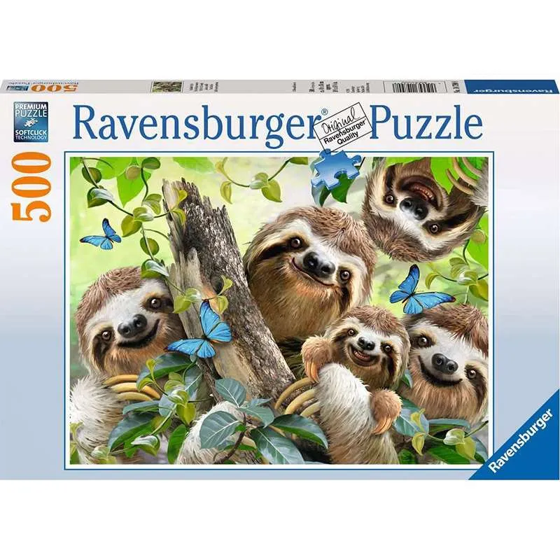 Ravensburger puzzle 500 piezas Selfie entre perezosos 147908